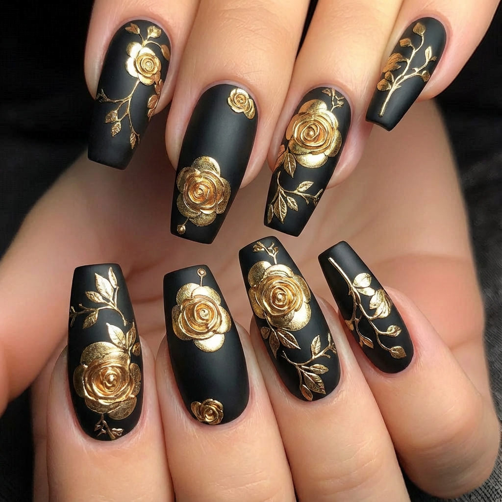 Nail Art Press On - Kadınlar ve kızlar için 3D takma