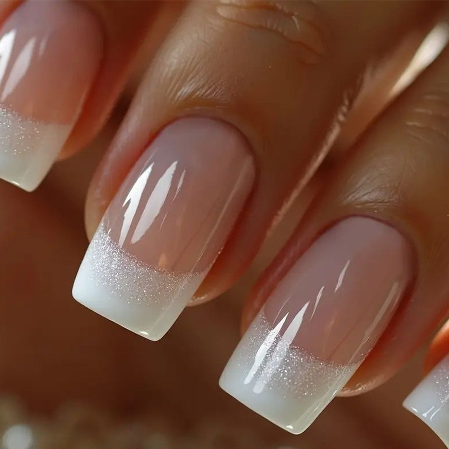 Nail Art Press On - 24 adet/set Orta Boy Kare Şeklinde,