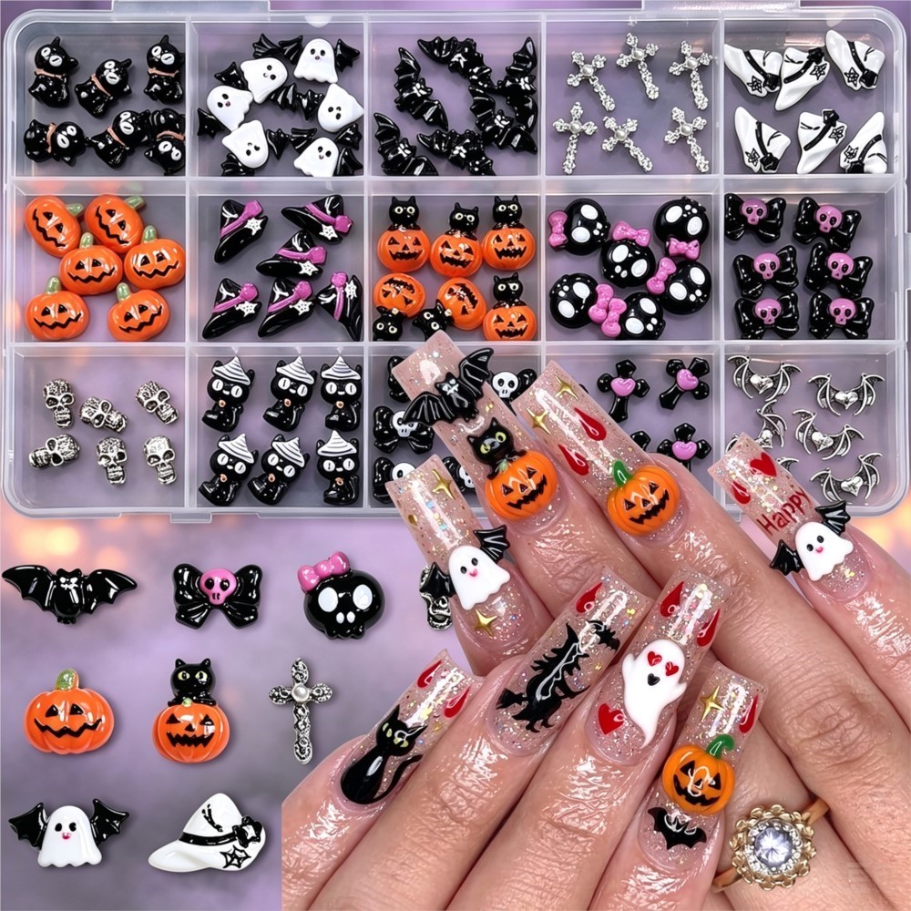 15grid 3D Sevimli Cadılar Bayr - Nail Art Valentines Day incelemesi ve fiyatı