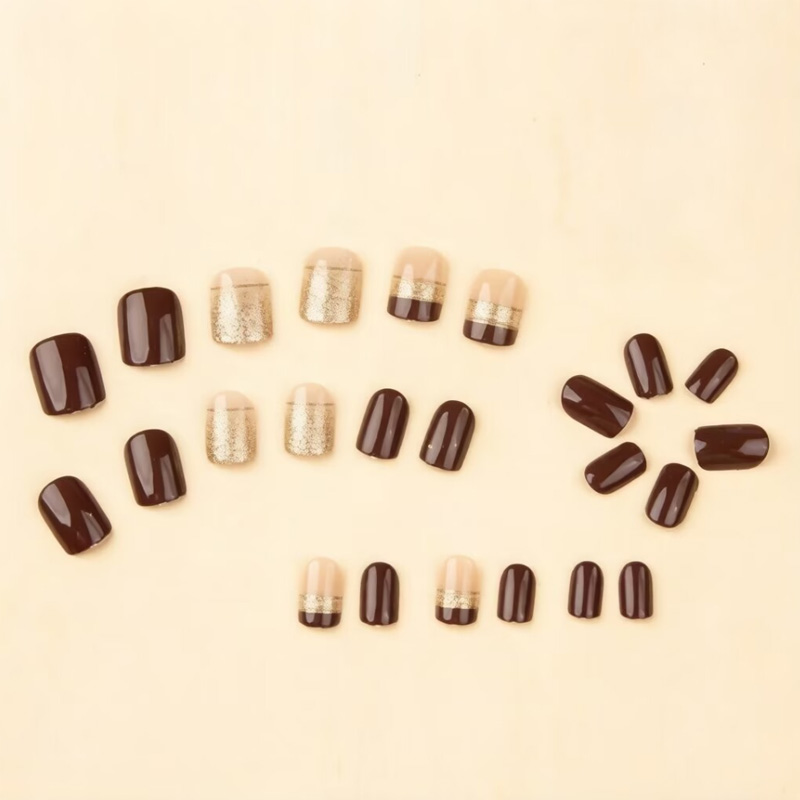 Kadınlar için kısa kare takma  - Nail Art Press On incelemesi ve fiyatı