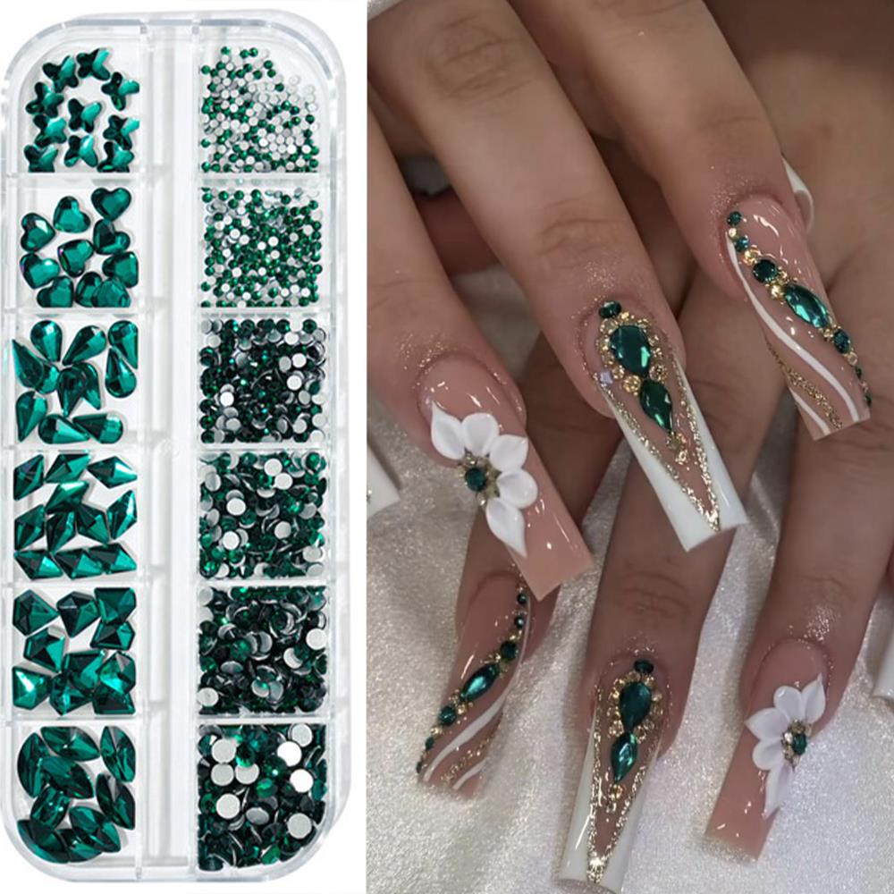 12 Bölmeli 3D Pembe Tırnak Süs - Nail Art Valentines Day incelemesi ve fiyatı