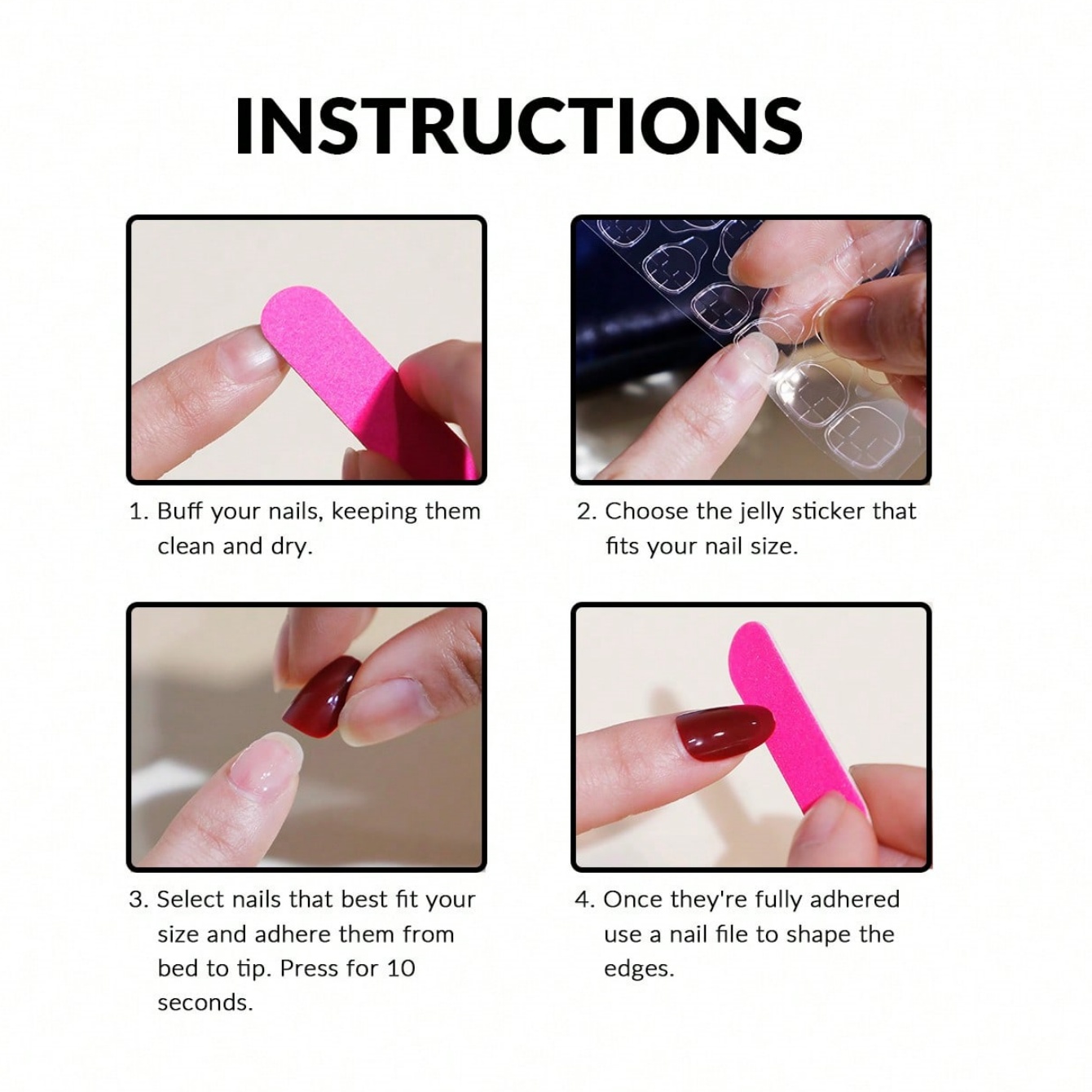 10 adet El Yapımı Tabut Şekill - Nail Art Press On incelemesi ve fiyatı